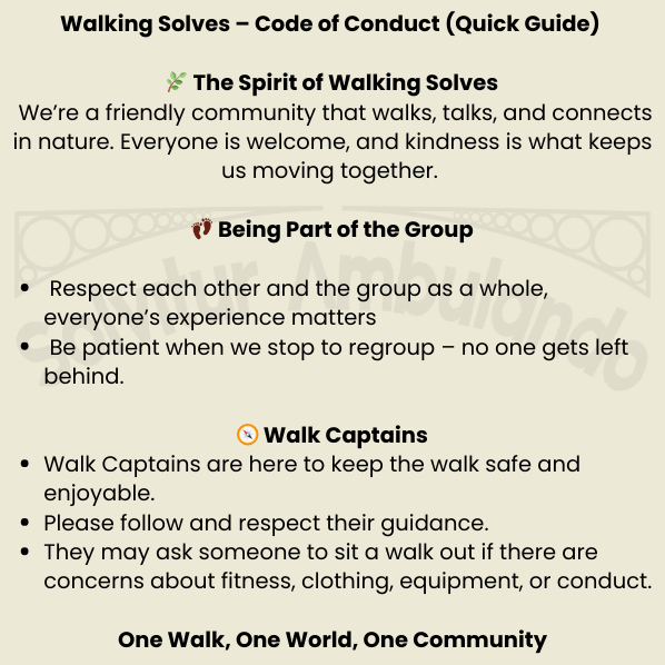 Walking Solves Code Of Conduct